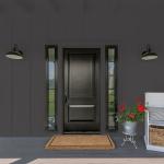 Glidden Fundamentals Black Magic / Black Flat Exterior Paint, 1 Gallon