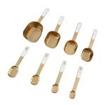 Cook with Color 8-Piece Magnetic Measuring Cup Set – Stylish Gold, Accurate and Dishwasher Safe
