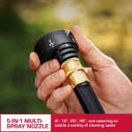 Hyper Tough 710 PSI 20V Brushless Cordless Portable Pressure Cleaner with 20V Max 4.0Ah Battery and Charging Cable