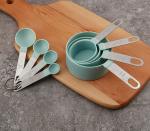 8-Piece Measuring Spoon and Cup Set, Green, Baking Tools, Kitchen Gadgets