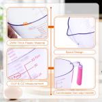 Lumikrypt 3 Piece Plastic Measuring Cups Set, BPA Free Liquid Measuring Beakers for Baking Cooking with Handle & Spout, Easy Read and Wash