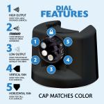 Black, Rust-Oleum American Accents 2X Ultra Cover 5-in-1 Gloss Spray Paint-398801, 12 oz