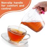 Lumikrypt 3 Piece Plastic Measuring Cups Set, BPA Free Liquid Measuring Beakers for Baking Cooking with Handle & Spout, Easy Read and Wash