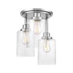 Better Homes & Gardens 3 Tier Ceiling Light Satin Nickle Includes 3Pcs ST19 Light Bulbs