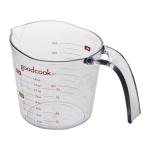 Measuring Cup, Plastic, Measures Liquid with Ounces and Mililiters, Goodcook, Clear Kitchenware