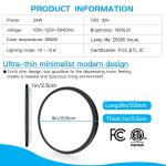 JOUALY 12 Inch 2Pack Flush Mount LED Ceiling Light Fixture with 3 Adjustable Color Options,28 Watt Round Thin Ceiling Lamp Surface Mount for Kitchen Bedroom Utility Laundry Closet Room