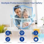 Tankless Water Heater Electric 110V, 3000W Instant Electric Water Heater, Under Sink Water Heater with Digital Display, On Demand Hot Water heater Electric for Kitchen Bathroom Washin