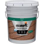 Olympic Maximum 5 Gallons SC-1050 Mystic Black Solid Color Exterior Stain and Sealer in One