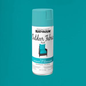 Turquoise, Rust-Oleum Outdoor Fabric Spray Paint-358842, 12 oz