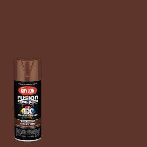Krylon K02707007 Krylon Fusion All-In-One Espresso Gloss 12 oz Spray Paint, Multi-Surface, (1 Piece, 1 Pack)