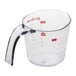 Measuring Cup, Plastic, Measures Liquid with Ounces and Mililiters, Goodcook, Clear Kitchenware