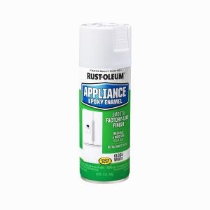 White, Rust-Oleum Specialty Appliance Epoxy Gloss Spray Paint-7881830, 12 oz
