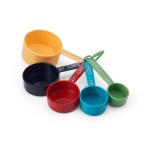 Farberware Plastic Multicolor Nesting Measuring Cup Set with Bonus Coffee Scoop, 5-Piece