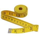 Ikohbadg Soft Tape Measure for Sewing Tailor Cloth Ruler, Double-Scale Soft Tape Measuring Weight Loss Medical Body Measurement Sewing Tailor Cloth Ruler Dressmaker Flexible Ruler, 120 Inch, Yellow