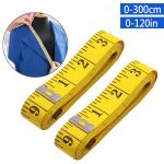 Ikohbadg Soft Tape Measure for Sewing Tailor Cloth Ruler, Double-Scale Soft Tape Measuring Weight Loss Medical Body Measurement Sewing Tailor Cloth Ruler Dressmaker Flexible Ruler, 120 Inch, Yellow