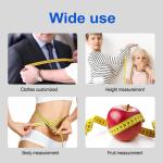 Ikohbadg Soft Tape Measure for Sewing Tailor Cloth Ruler, Double-Scale Soft Tape Measuring Weight Loss Medical Body Measurement Sewing Tailor Cloth Ruler Dressmaker Flexible Ruler, 120 Inch, Yellow