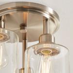 Better Homes & Gardens 3 Tier Ceiling Light Satin Nickle Includes 3Pcs ST19 Light Bulbs