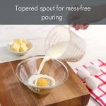 Mainstays 3-Piece Tapered Spout Nesting Plastic Measuring Cups Set, Clear
