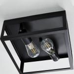 Better Homes & Gardens 12" Modern Square Flushmount Ceiling Light, Matte Black Finish, E26 Socketed