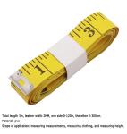 Ikohbadg Soft Tape Measure for Sewing Tailor Cloth Ruler, Double-Scale Soft Tape Measuring Weight Loss Medical Body Measurement Sewing Tailor Cloth Ruler Dressmaker Flexible Ruler, 120 Inch, Yellow