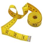 Ikohbadg Soft Tape Measure for Sewing Tailor Cloth Ruler, Double-Scale Soft Tape Measuring Weight Loss Medical Body Measurement Sewing Tailor Cloth Ruler Dressmaker Flexible Ruler, 120 Inch, Yellow
