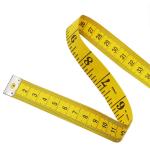 Ikohbadg Soft Tape Measure for Sewing Tailor Cloth Ruler, Double-Scale Soft Tape Measuring Weight Loss Medical Body Measurement Sewing Tailor Cloth Ruler Dressmaker Flexible Ruler, 120 Inch, Yellow