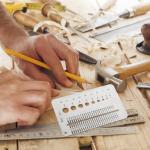 IDEANATEGRATE Gap Width Measuring Tool Straight Ruler Silver Stainless Steel 1Set Multipurpose Design