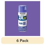 (6 pack) Grape, Rust-Oleum American Accents 2X Ultra Cover Gloss Spray Paint-327894, 12 oz