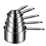 Delaman 5 Pieces Stainless Steel Measuring Cup Set Kitchen Cooking Tool Cooking