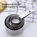 Delaman 5 Pieces Stainless Steel Measuring Cup Set Kitchen Cooking Tool Cooking