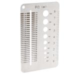 IDEANATEGRATE Gap Width Measuring Tool Straight Ruler Silver Stainless Steel 1Set Multipurpose Design