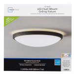 Mainstays 12" Oil Rubbed Bronze Integrated LED Flush Mount Ceiling Lights 3 CCT