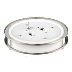 DYMOND 10" LED Ceiling Light Flush Mount Dimmable Brushed Nickel Double Ring