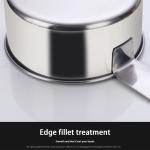 Delaman 5 Pieces Stainless Steel Measuring Cup Set Kitchen Cooking Tool Cooking