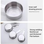 Delaman 5 Pieces Stainless Steel Measuring Cup Set Kitchen Cooking Tool Cooking