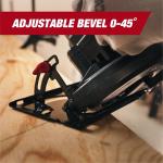 Hyper Tough 20V 6.5in. Brushless Circular saw, with 2.0Ah Battery Pack and Standard Charger, 41007.2