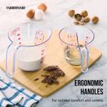 Farberware Professional Set of 2 Nesting Measuring Cups with Easy-Read Design, Clear