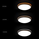 Mainstays 12" Oil Rubbed Bronze Integrated LED Flush Mount Ceiling Lights 3 CCT