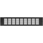 Vent Systems 15.75 x 3.15 Inch (Outer Size) Air Supply Ventilation Grille - Pack of 2 - Brown Aluminum Rectangle Intake/Exhaust Door Vent Deflector - HVAC for Home Improvement Floor, Wall Duct Cover