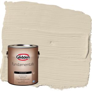 Glidden Fundamentals Toasted Almond / Beige Flat Exterior Paint, 1 Gallon