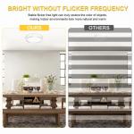 12W round ceiling lamp, 1400LM, 6500K daylight white light, 85-265V wide voltage, suitable for indoor lighting in bedrooms, living rooms and kitchens (1 piece)