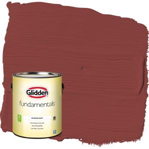 Glidden Fundamentals Brick Dust / Red, Eggshell Interior Paint, 1 Gallon