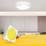 12W round ceiling lamp, 1400LM, 6500K daylight white light, 85-265V wide voltage, suitable for indoor lighting in bedrooms, living rooms and kitchens (1 piece)