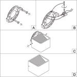 Aipsun Square Matte 10W LED COB Modern Up and Down Wall Light Lamp for Indoor Mount Sconce Pathway Staircase Bedroom Corridor Reading Living Room Balcony Home Lighting Fixture Decor（Black,Warm White）