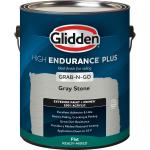 Glidden HEP Grab-N-Go Gray Stone / Grey Flat Exterior Paint with Primer, 1 Gallon