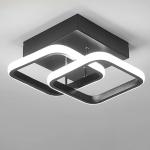 Senhu LED Ceiling Light Modern Square LED Ceiling Lamp 6000K White Light Ceiling Lighting Fixture for Kitchen Bedrooms Hallway Office