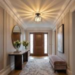 Frideko Home 2 Pack Semi Flush Mount Ceiling Light Fixture, 7.5" Metal Cage Crystal Chandelier, Industrial Ceiling Lamps E26/E27 Base for Entryway Bedroom Porch Kitchen (Bulb not included)