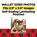 Scotch Self-Sealing Laminating Pouches, Wallet Photo Size, 2.5" x 3.5", 9.5 Mil Thick, 5 Count