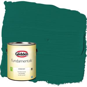 Glidden Fundamentals Deep Veridian / Green, Eggshell Interior Paint, 1 Gallon