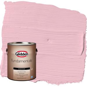 Glidden Fundamentals Rose Melody / Pink Semi-Gloss Exterior Paint, 5 Gallon